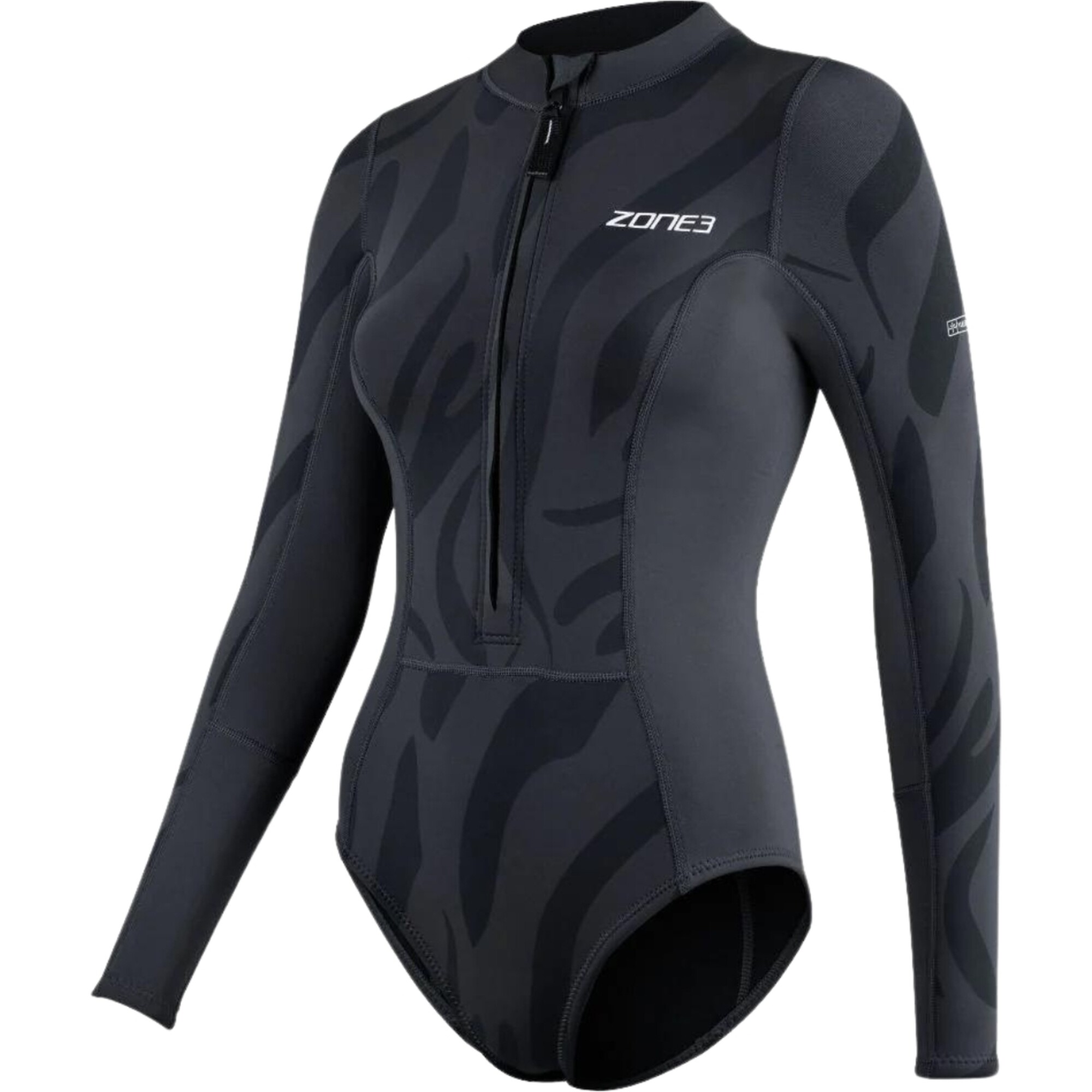 2024 Zone3 Womens Yulex Long Sleeve Swimsuit NA24WYLSS101 Black